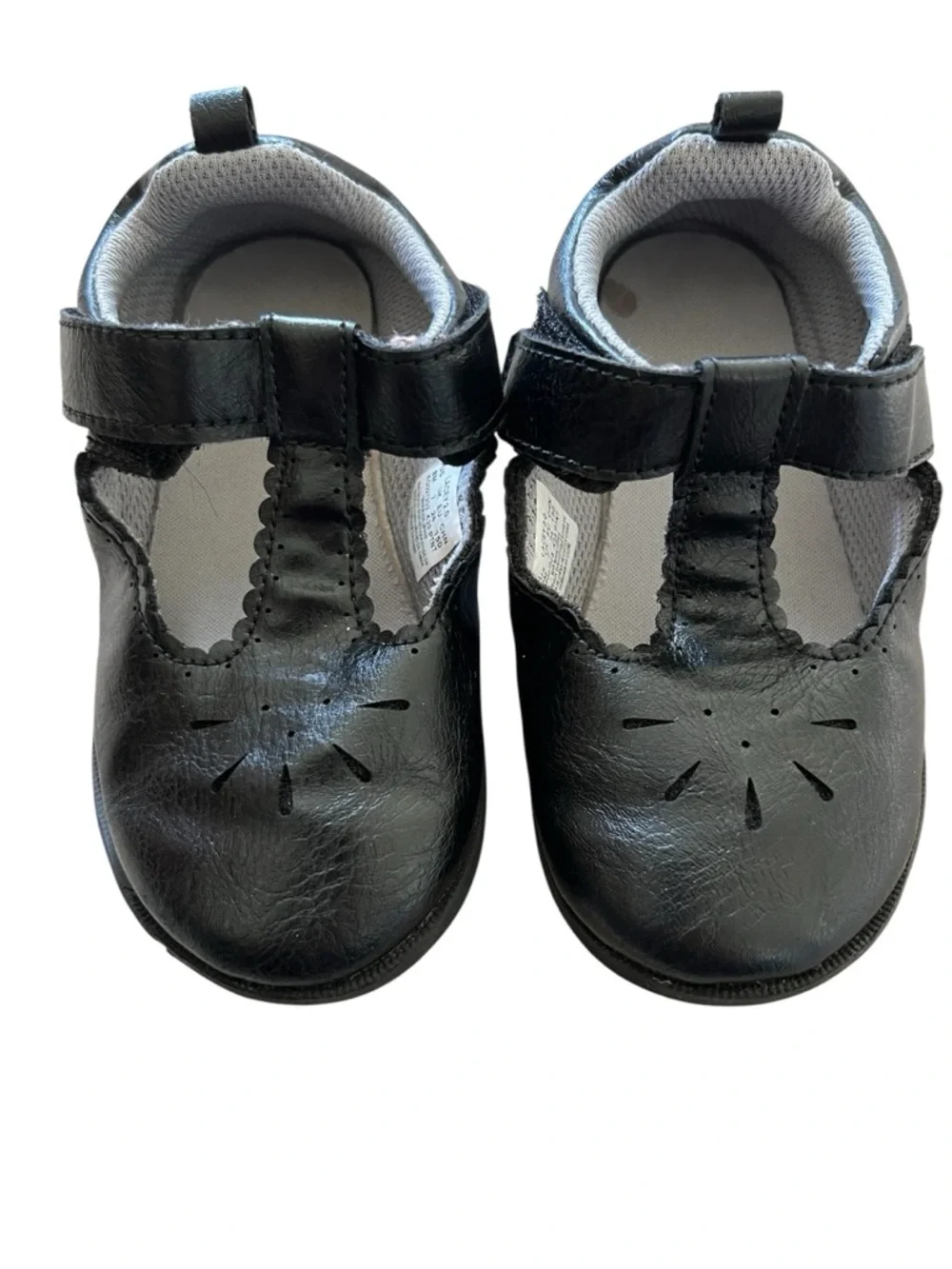 Stride Rite Toddler Girls Lacey Black Mary Jane Shoes | Size 8M